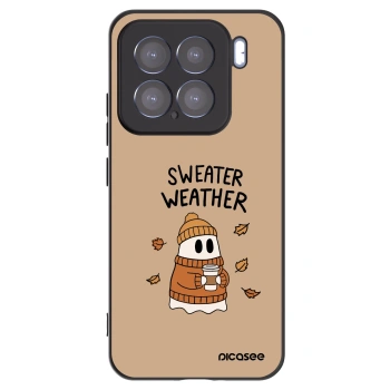 Picasee silikonowe czarne etui na Xiaomi 15 - Sweater ghost