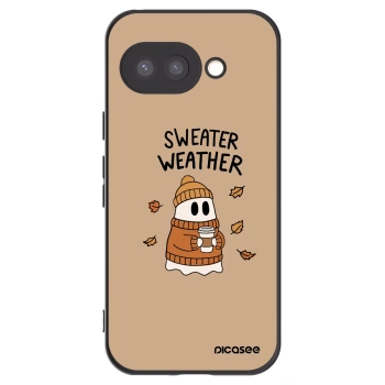 Picasee silikonowe czarne etui na Google Pixel 9a - Sweater ghost