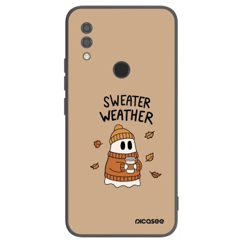 Picasee silikonowe czarne etui na Xiaomi Redmi 7 - Sweater ghost