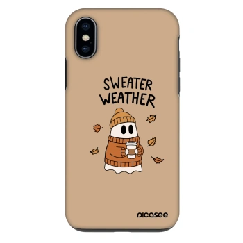 Etui na Apple iPhone X/XS - Sweater ghost