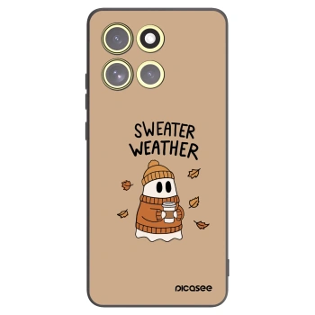 Picasee silikonowe czarne etui na Motorola Moto G86 5G - Sweater ghost