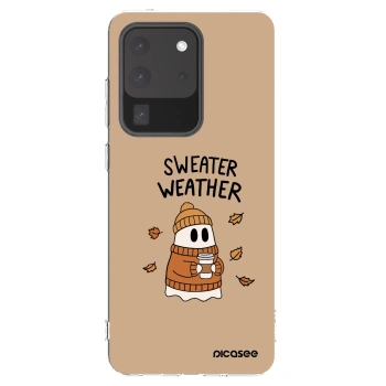 Picasee silikonowe przeźroczyste etui na Samsung Galaxy S20 Ultra 5G G988F - Sweater ghost