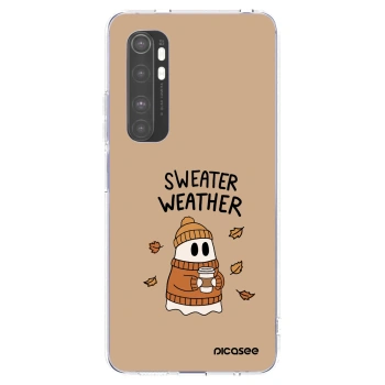 Picasee silikonowe przeźroczyste etui na Xiaomi Mi Note 10 Lite - Sweater ghost