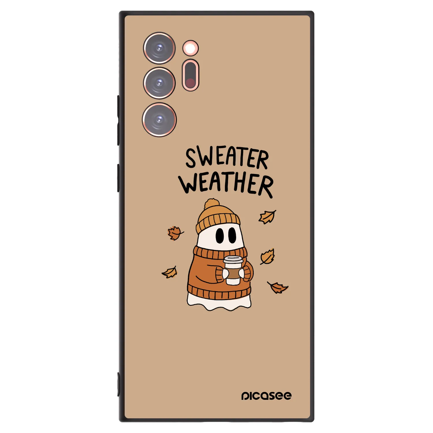 Picasee silikonowe czarne etui na Samsung Galaxy Note 20 Ultra - Sweater ghost