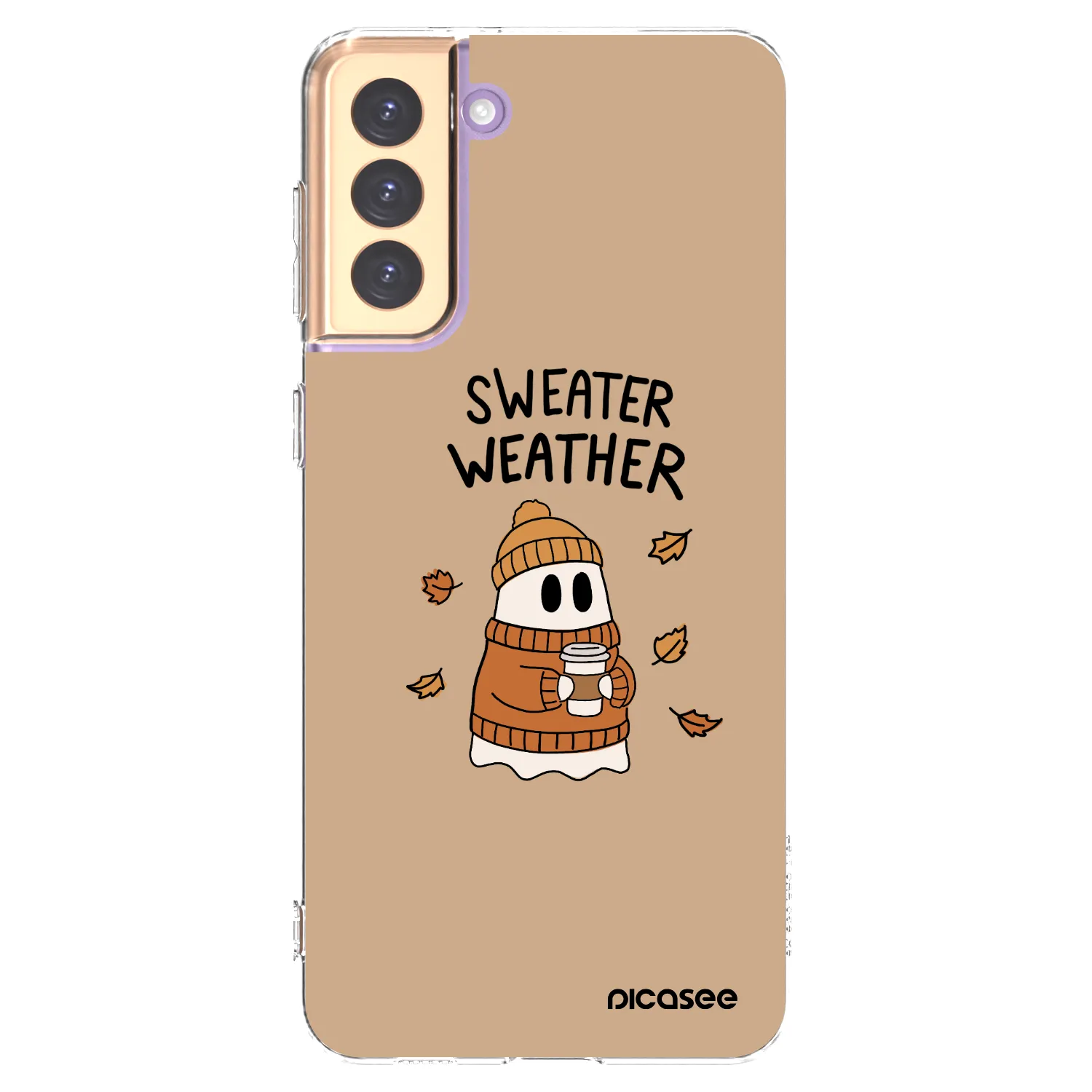 Picasee silikonowe przeźroczyste etui na Samsung Galaxy S21+ 5G G996F - Sweater ghost
