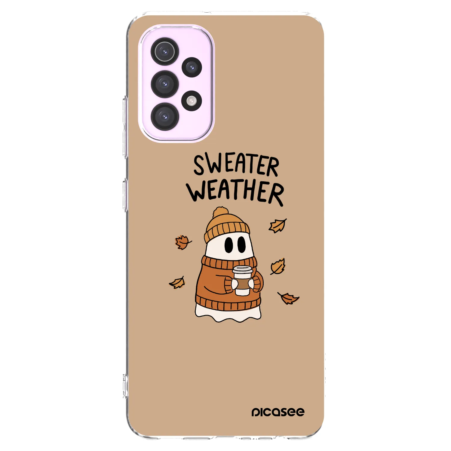 Picasee silikonowe przeźroczyste etui na Samsung Galaxy A32 5G A326B - Sweater ghost