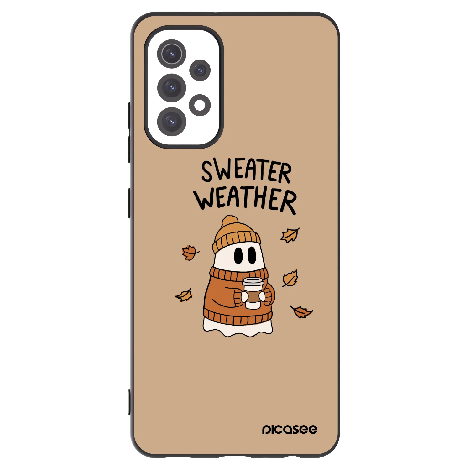 Picasee silikonowe czarne etui na Samsung Galaxy A32 5G A326B - Sweater ghost