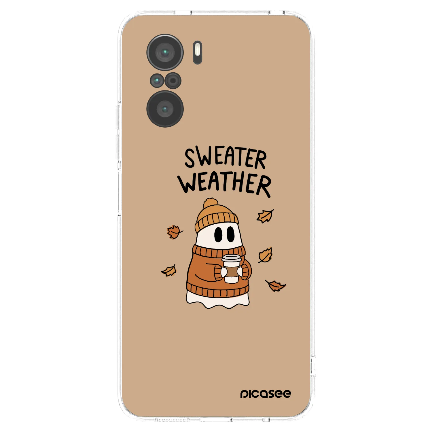 Picasee silikonowe przeźroczyste etui na Xiaomi Poco F3 - Sweater ghost
