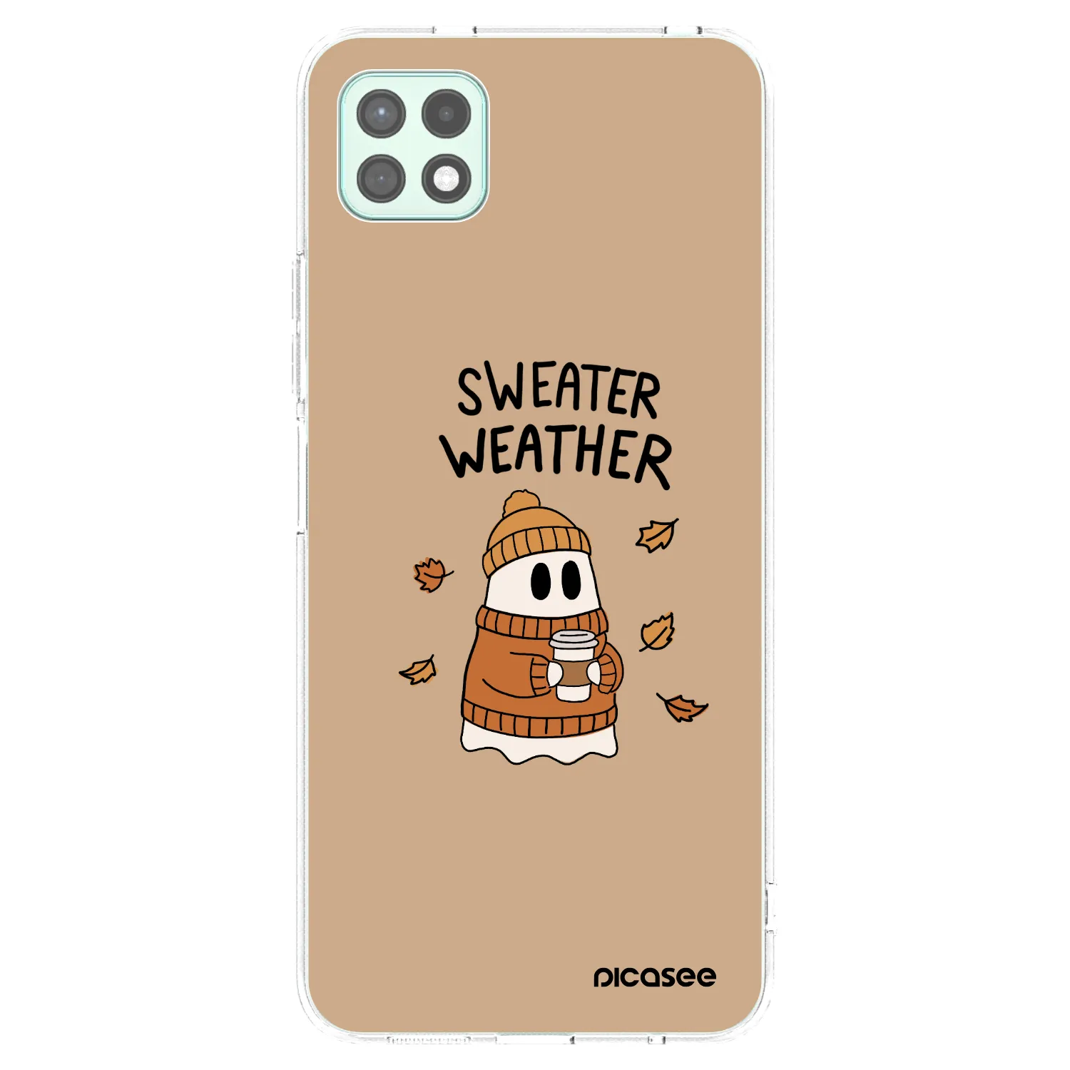 Picasee silikonowe przeźroczyste etui na Samsung Galaxy A22 A226B 5G - Sweater ghost