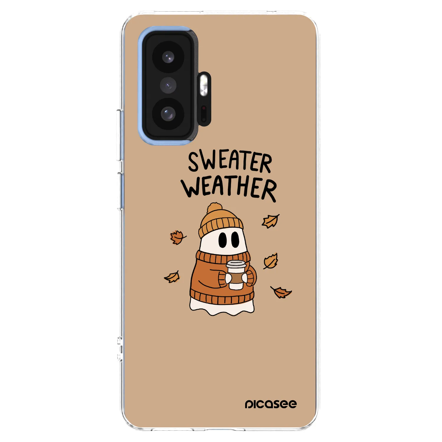 Picasee silikonowe przeźroczyste etui na Xiaomi 11T - Sweater ghost