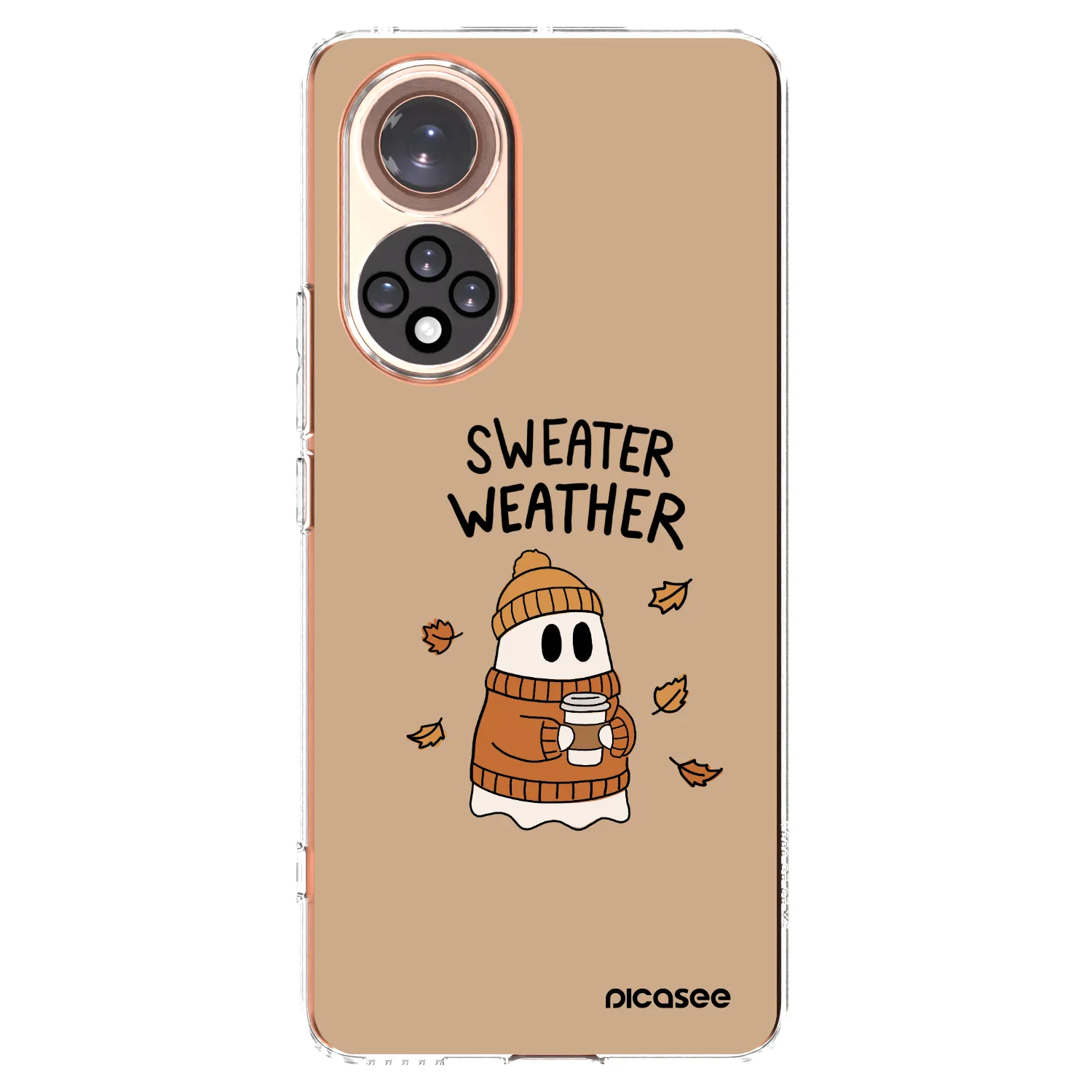 Picasee silikonowe przeźroczyste etui na Honor 50 5G - Sweater ghost