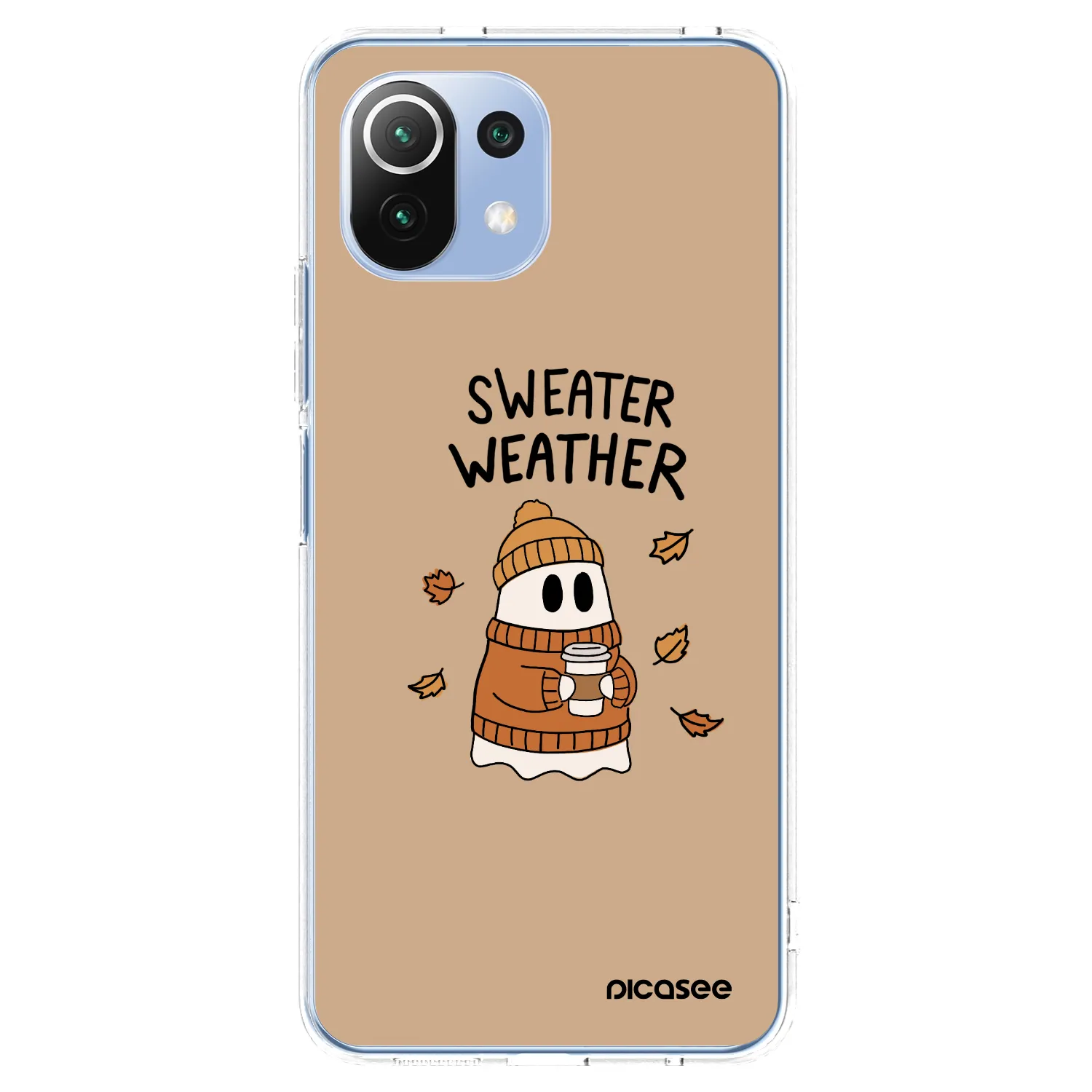 Picasee silikonowe przeźroczyste etui na Xiaomi 11 Lite 5G NE - Sweater ghost