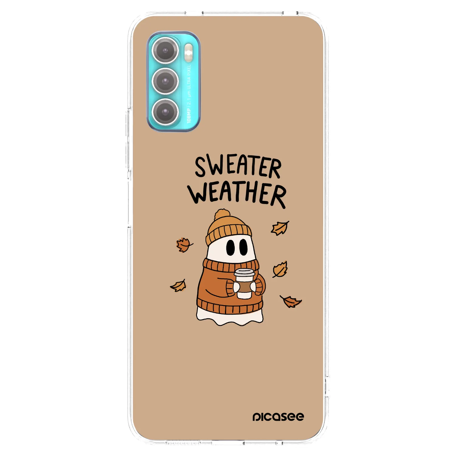 Picasee silikonowe przeźroczyste etui na Motorola Moto G60 - Sweater ghost