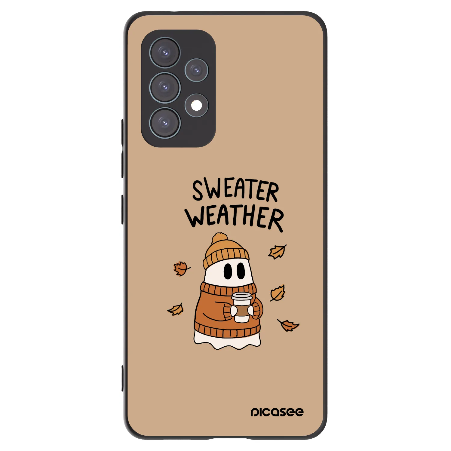 Picasee silikonowe czarne etui na Samsung Galaxy A53 5G A536 - Sweater ghost