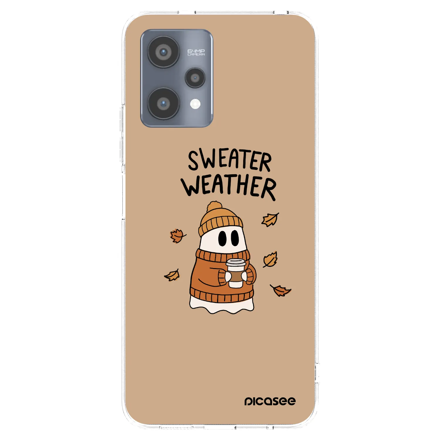 Picasee silikonowe przeźroczyste etui na Realme 9 Pro 5G - Sweater ghost