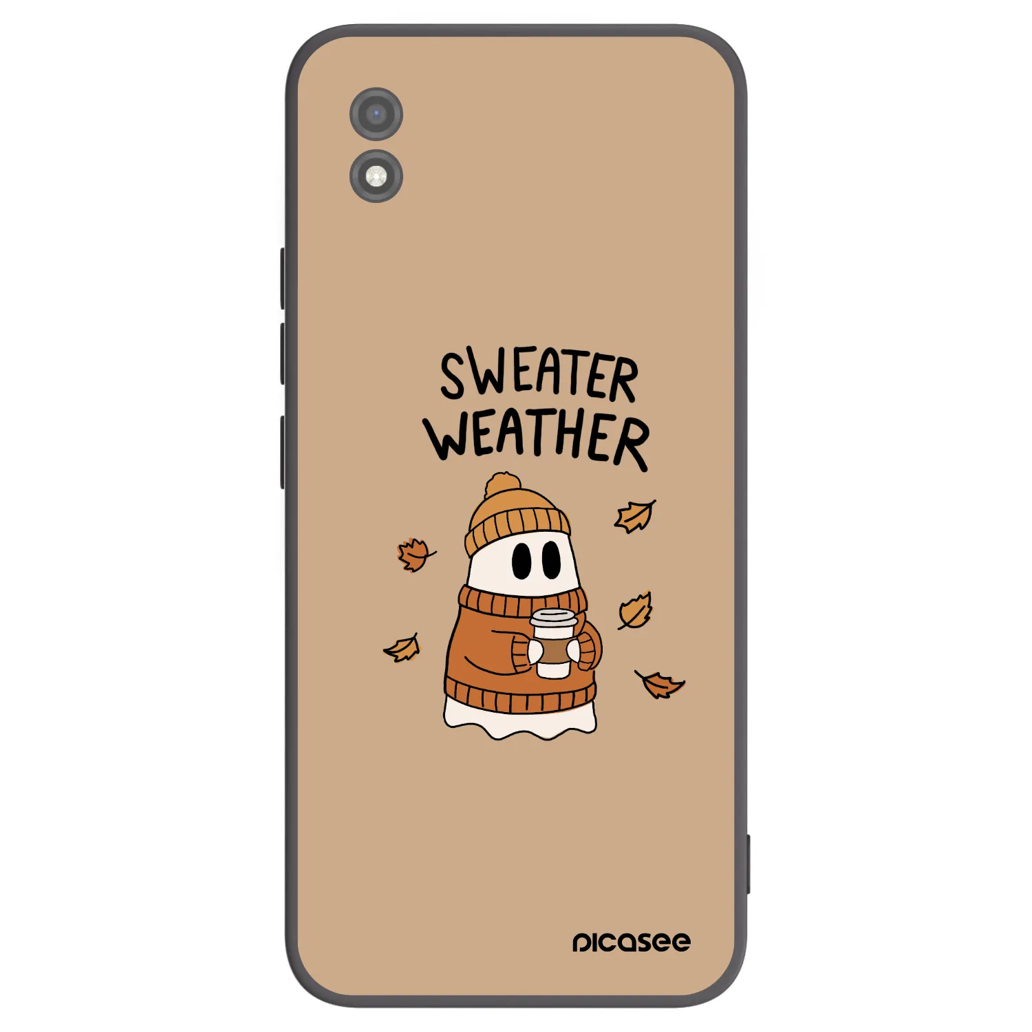 Picasee silikonowe czarne etui na Realme C11 (2021) - Sweater ghost