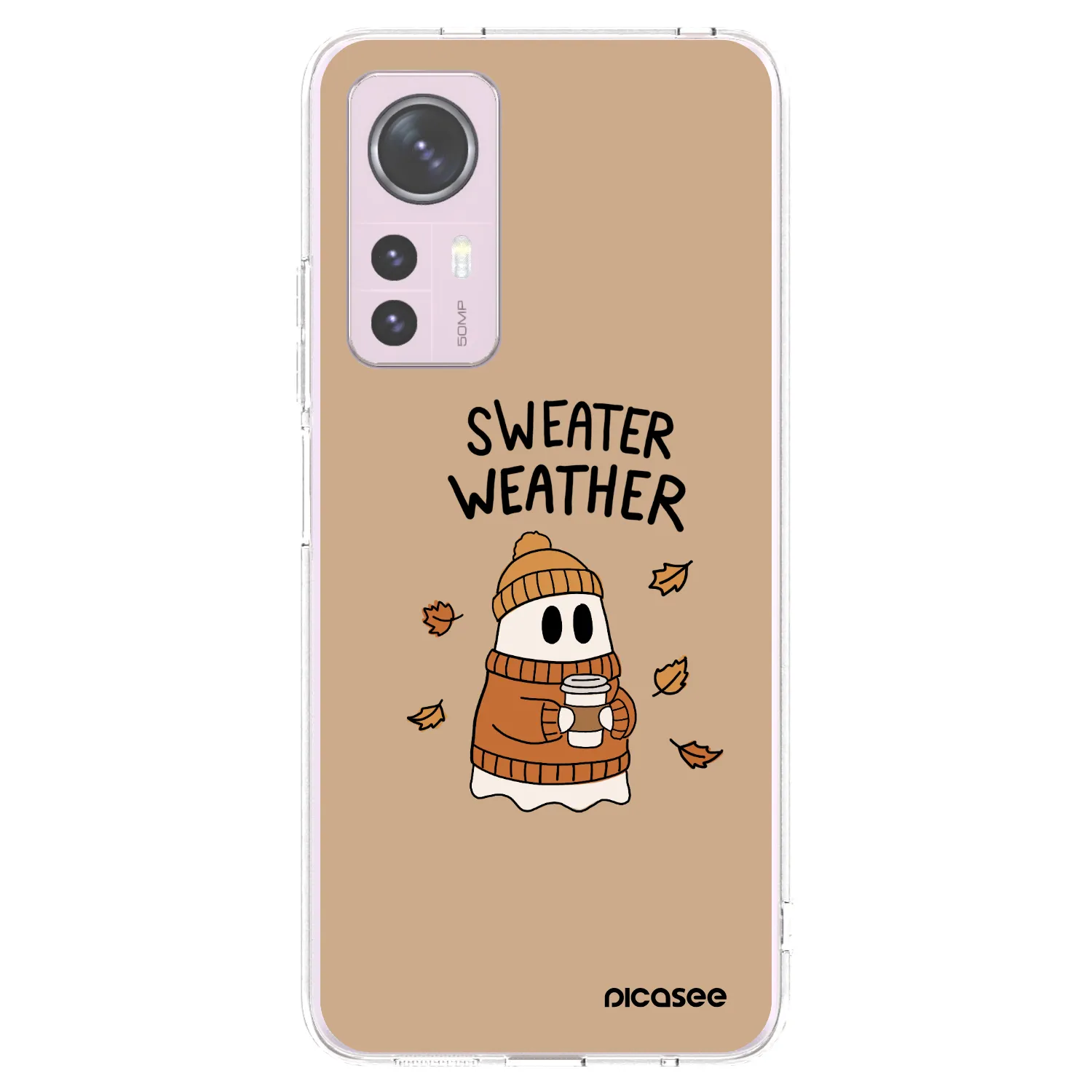 Picasee silikonowe przeźroczyste etui na Xiaomi 12 - Sweater ghost