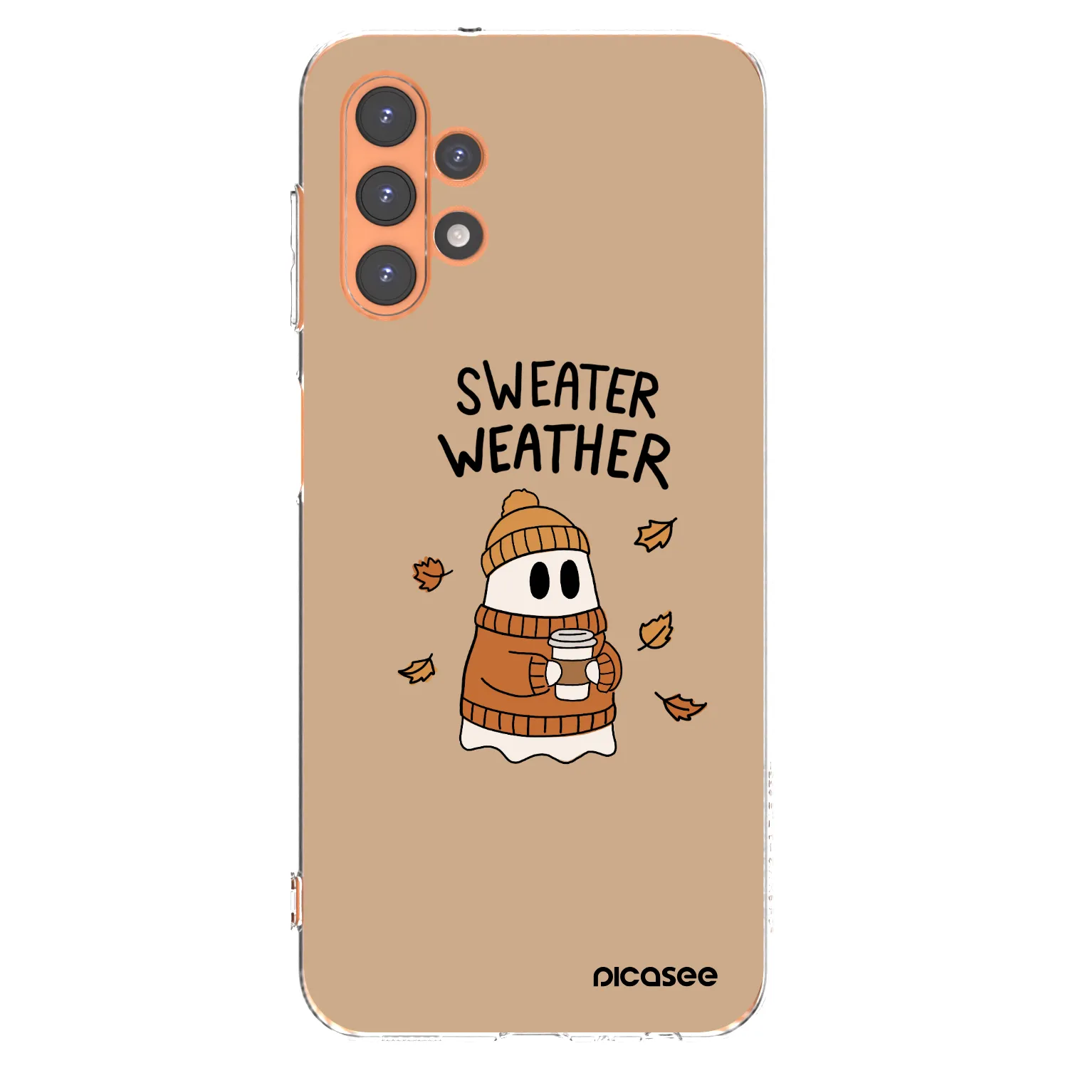 Picasee silikonowe przeźroczyste etui na Samsung Galaxy A13 4G A135 - Sweater ghost