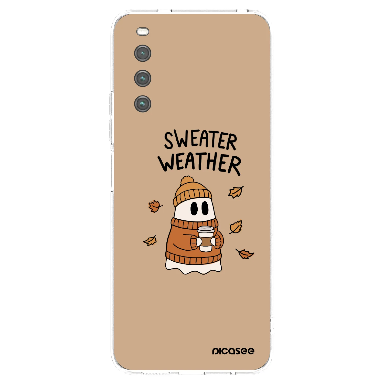 Picasee silikonowe przeźroczyste etui na Sony Xperia 10 IV 5G - Sweater ghost