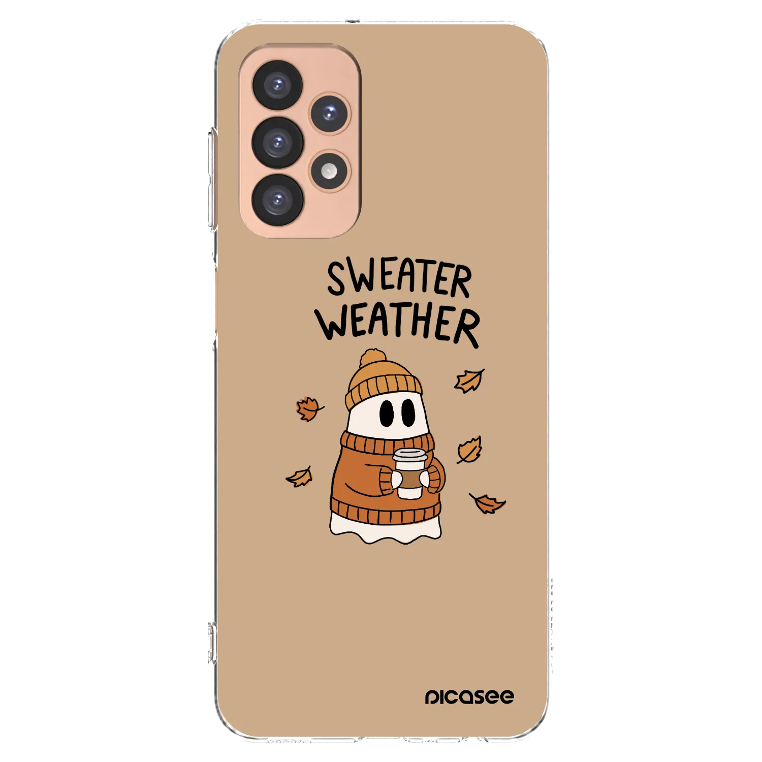 Picasee silikonowe przeźroczyste etui na Samsung Galaxy A23 A236B 5G - Sweater ghost