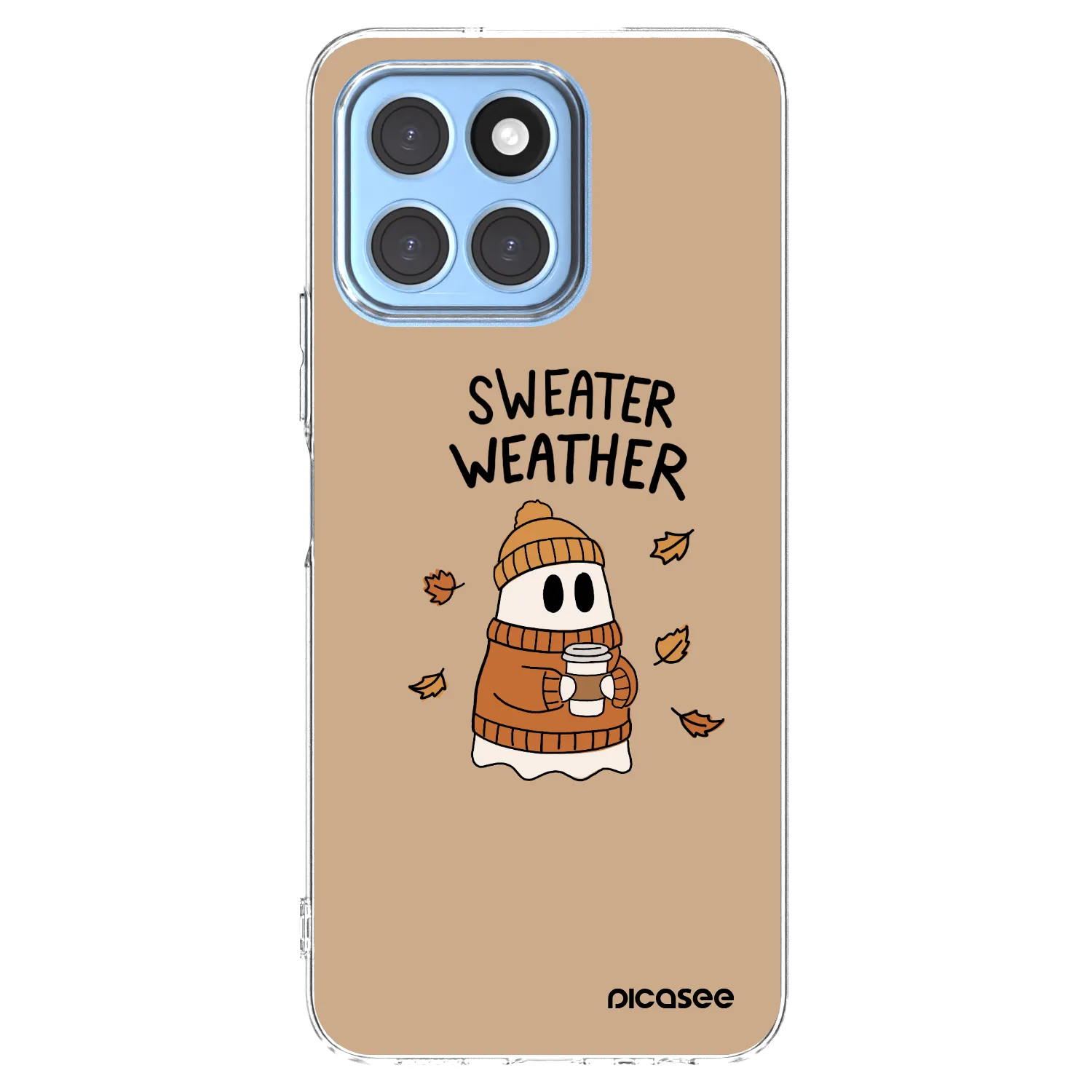 Picasee silikonowe przeźroczyste etui na Honor X6 - Sweater ghost