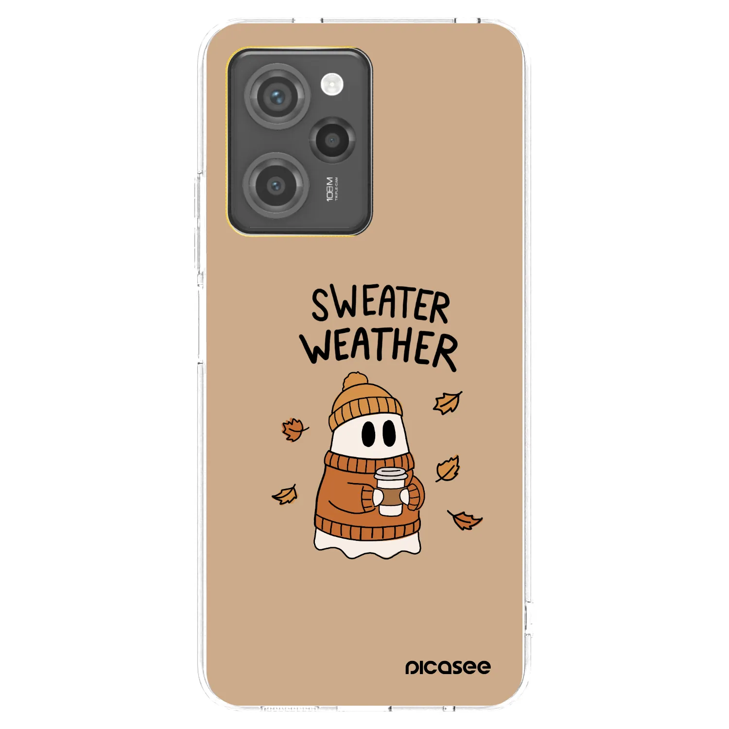 Picasee silikonowe przeźroczyste etui na Xiaomi Poco X5 Pro - Sweater ghost