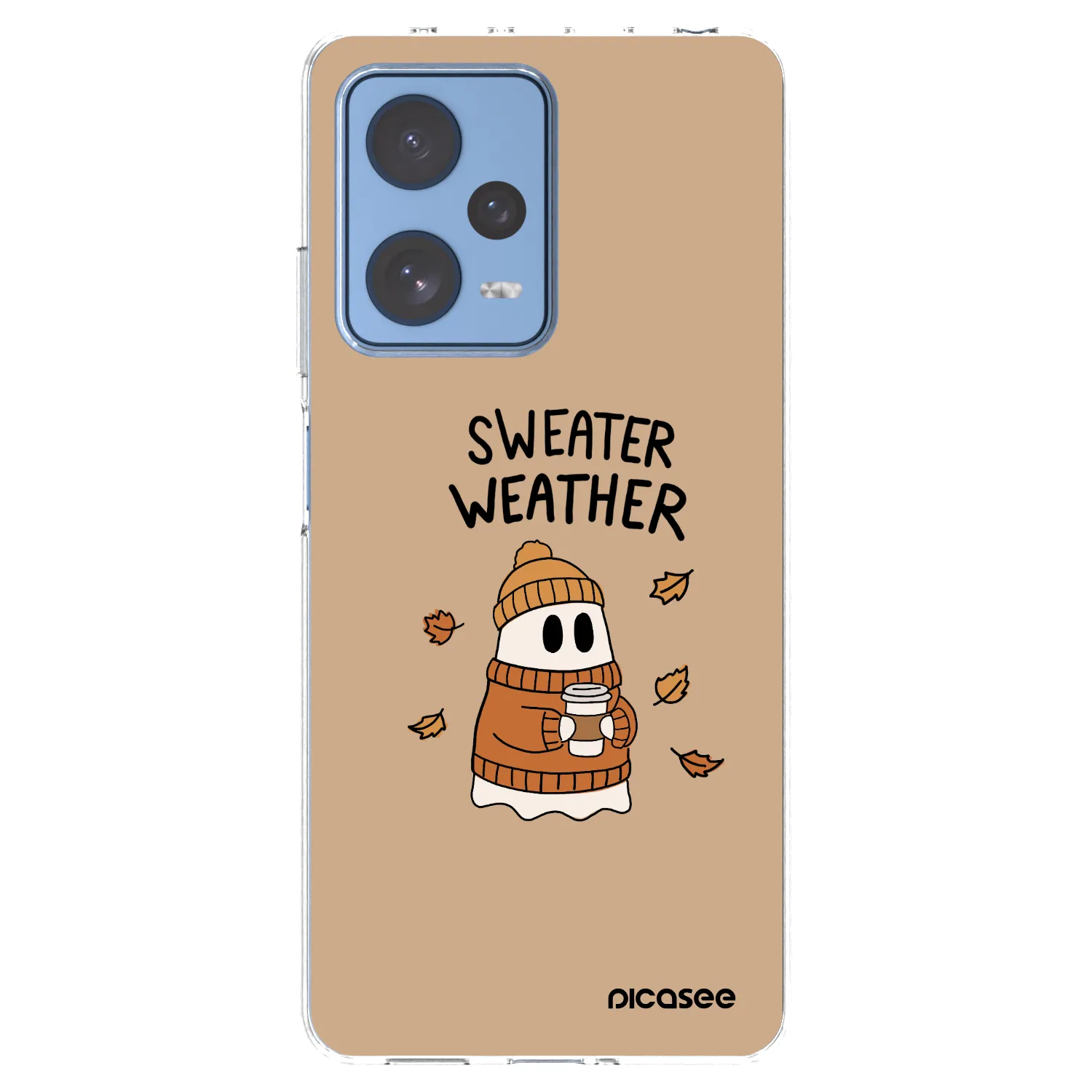 Picasee silikonowe przeźroczyste etui na Xiaomi Redmi Note 12 Pro 5G - Sweater ghost