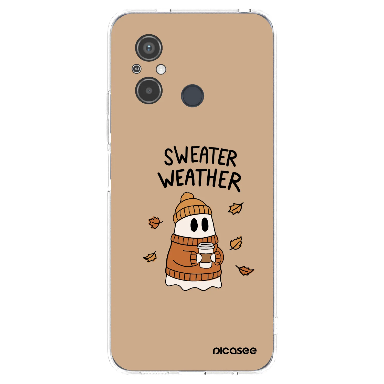 Picasee silikonowe przeźroczyste etui na Xiaomi Redmi 12C - Sweater ghost