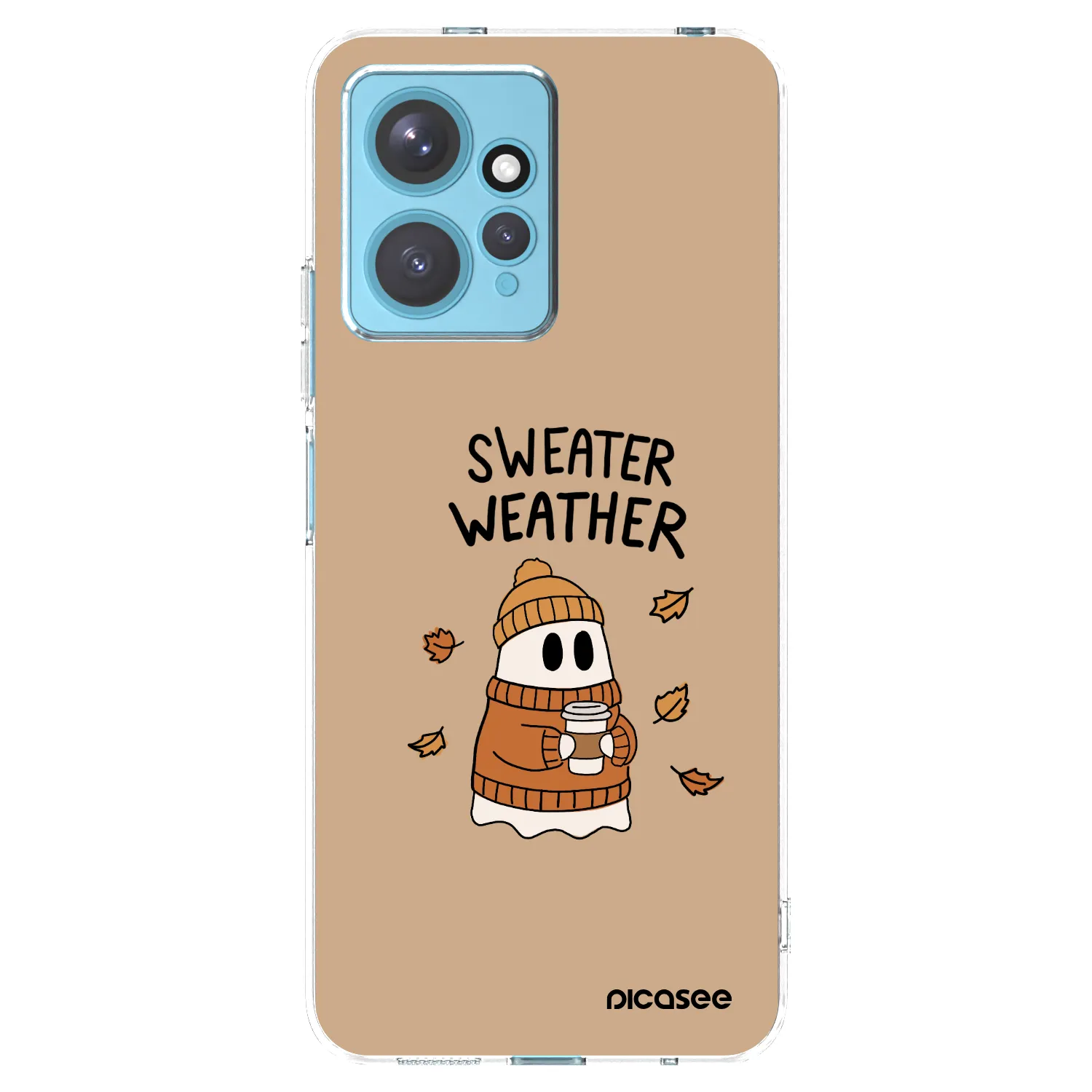 Picasee silikonowe przeźroczyste etui na Xiaomi Redmi Note 12 4G - Sweater ghost
