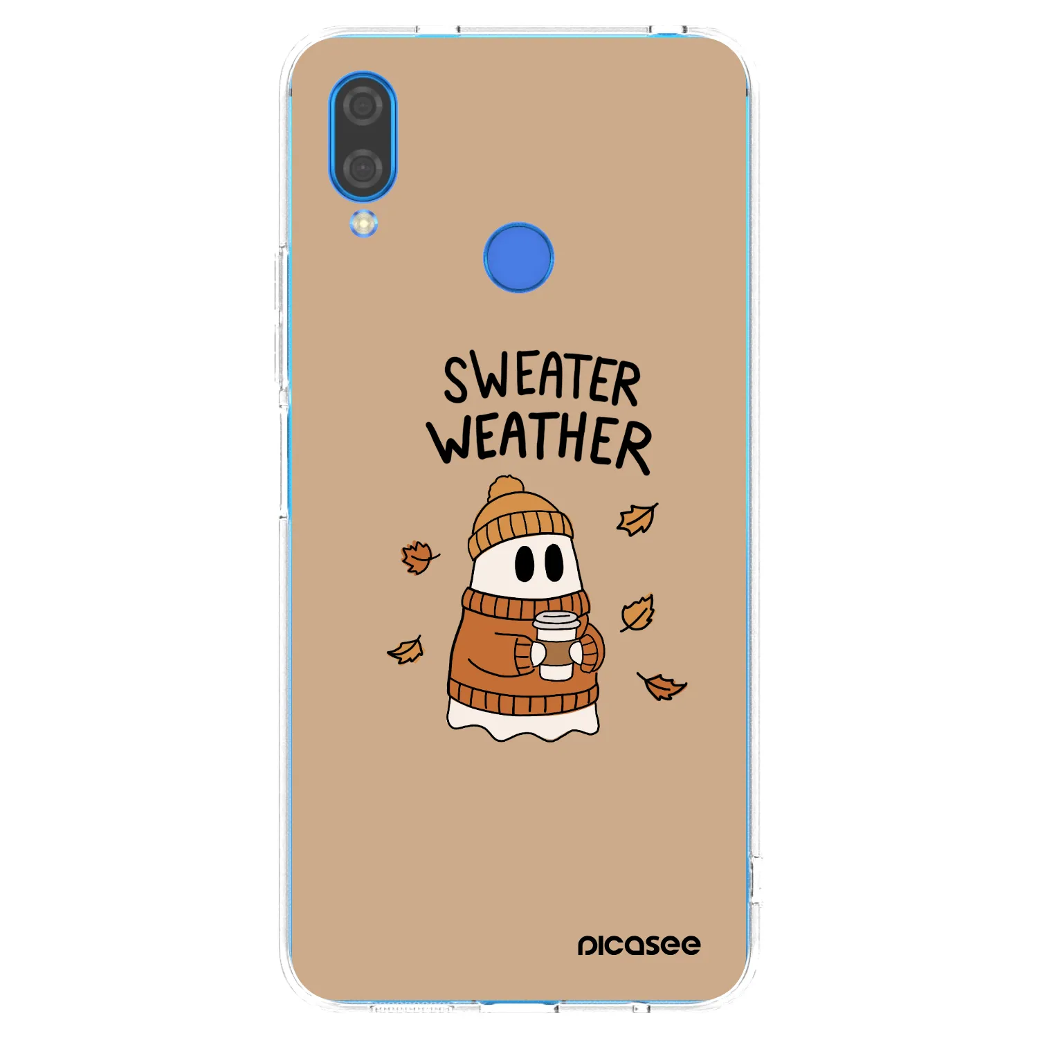 Picasee silikonowe przeźroczyste etui na Huawei Nova 3 - Sweater ghost