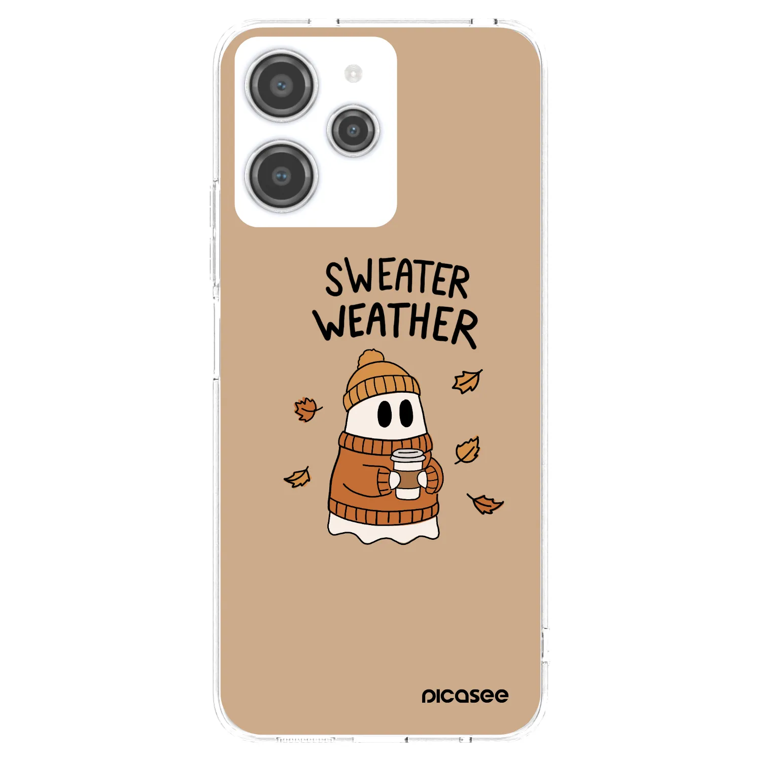 Picasee silikonowe przeźroczyste etui na Xiaomi Redmi 12 4G - Sweater ghost