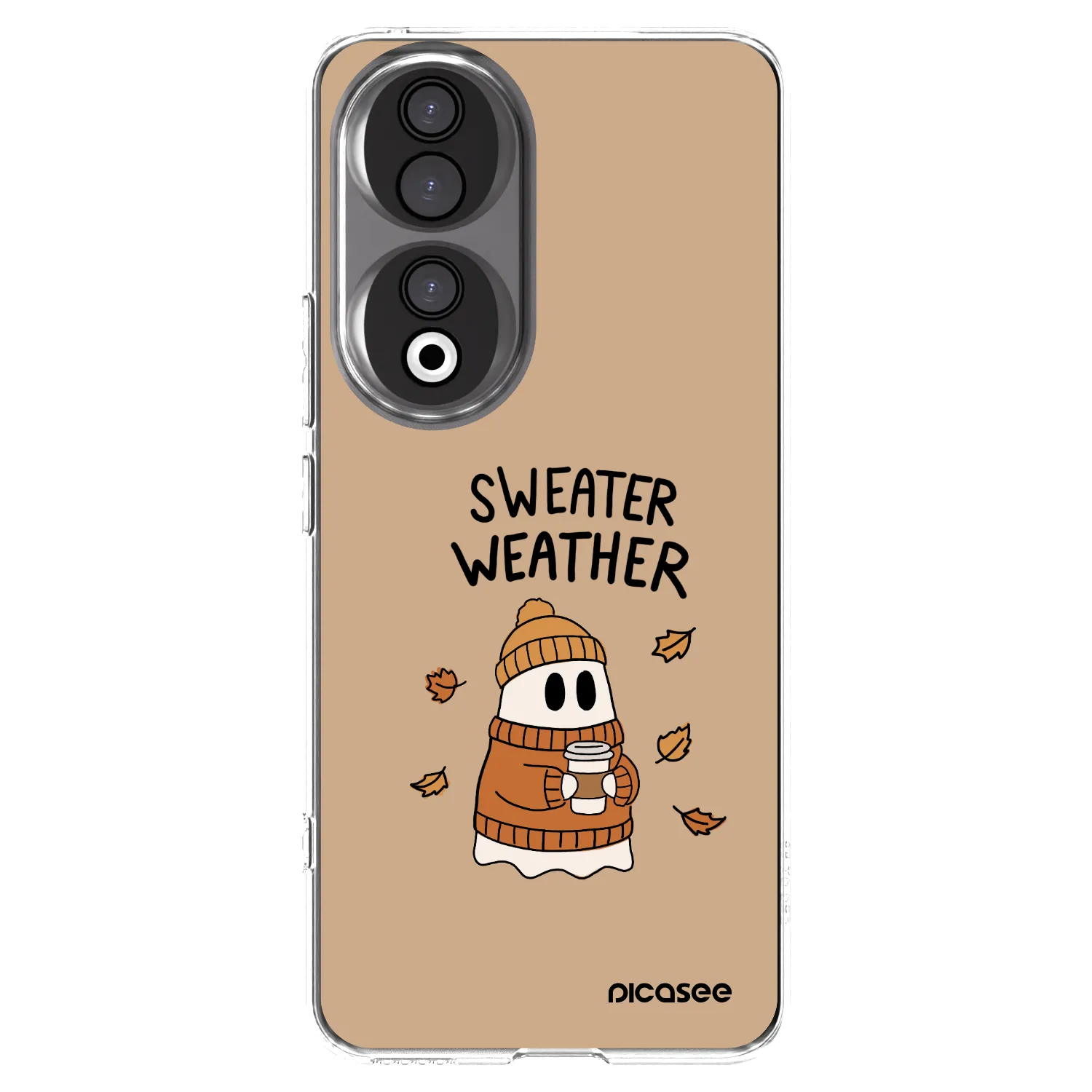 Picasee silikonowe przeźroczyste etui na Honor 90 5G - Sweater ghost