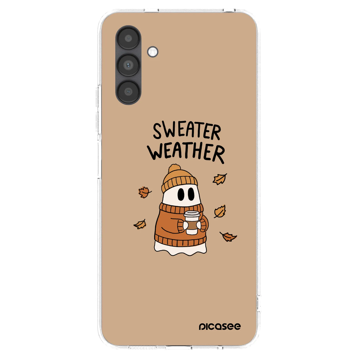 Picasee silikonowe przeźroczyste etui na Samsung Galaxy A04s A047F - Sweater ghost
