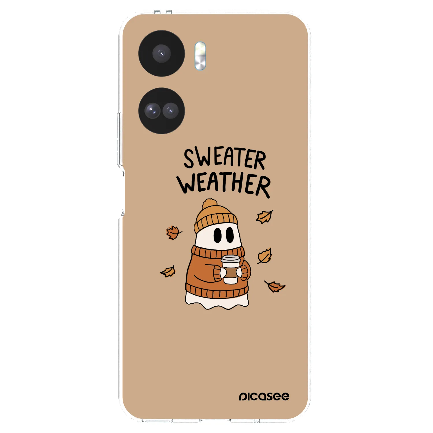 Picasee silikonowe przeźroczyste etui na Honor 90 Lite 5G - Sweater ghost