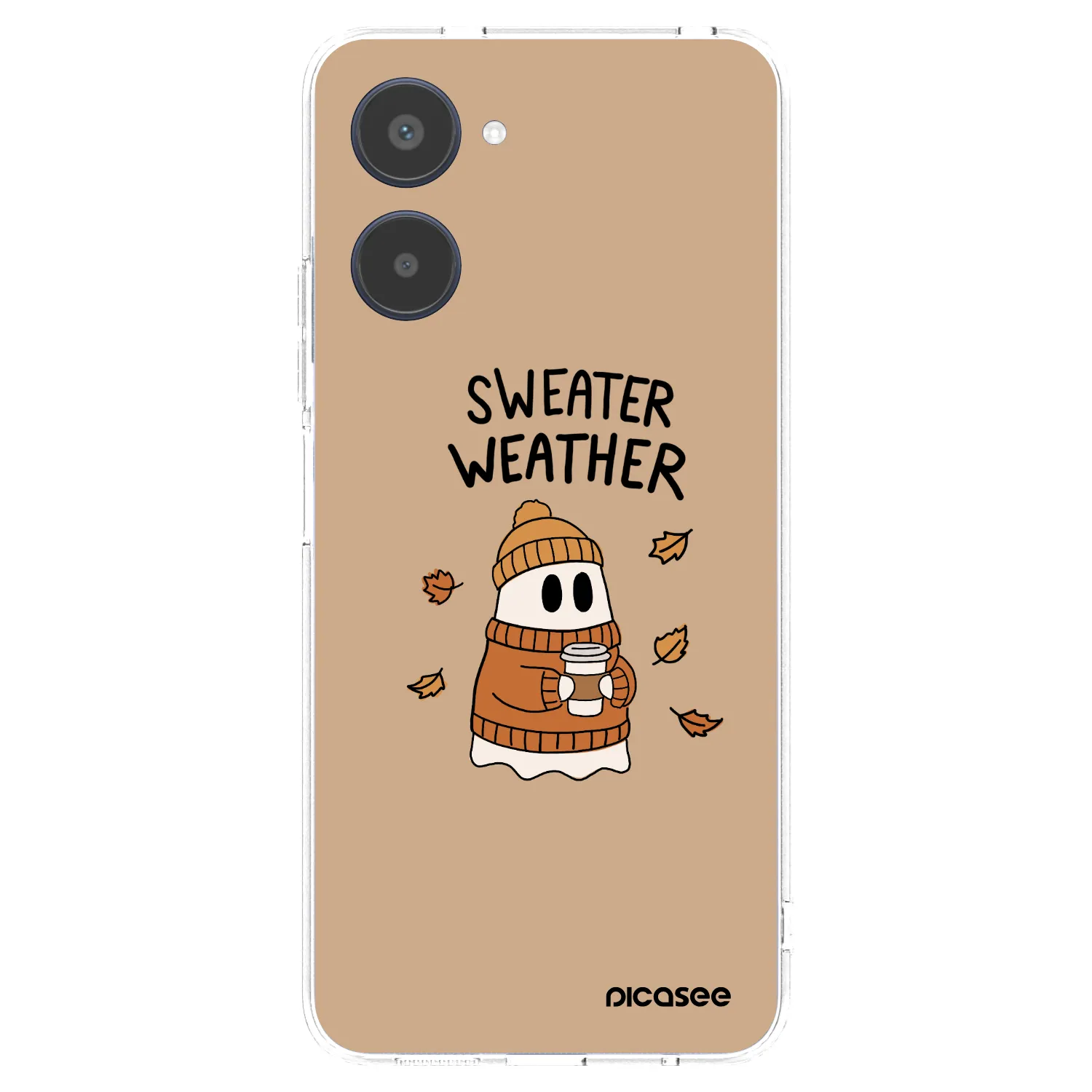 Picasee silikonowe przeźroczyste etui na Realme 10 4G - Sweater ghost