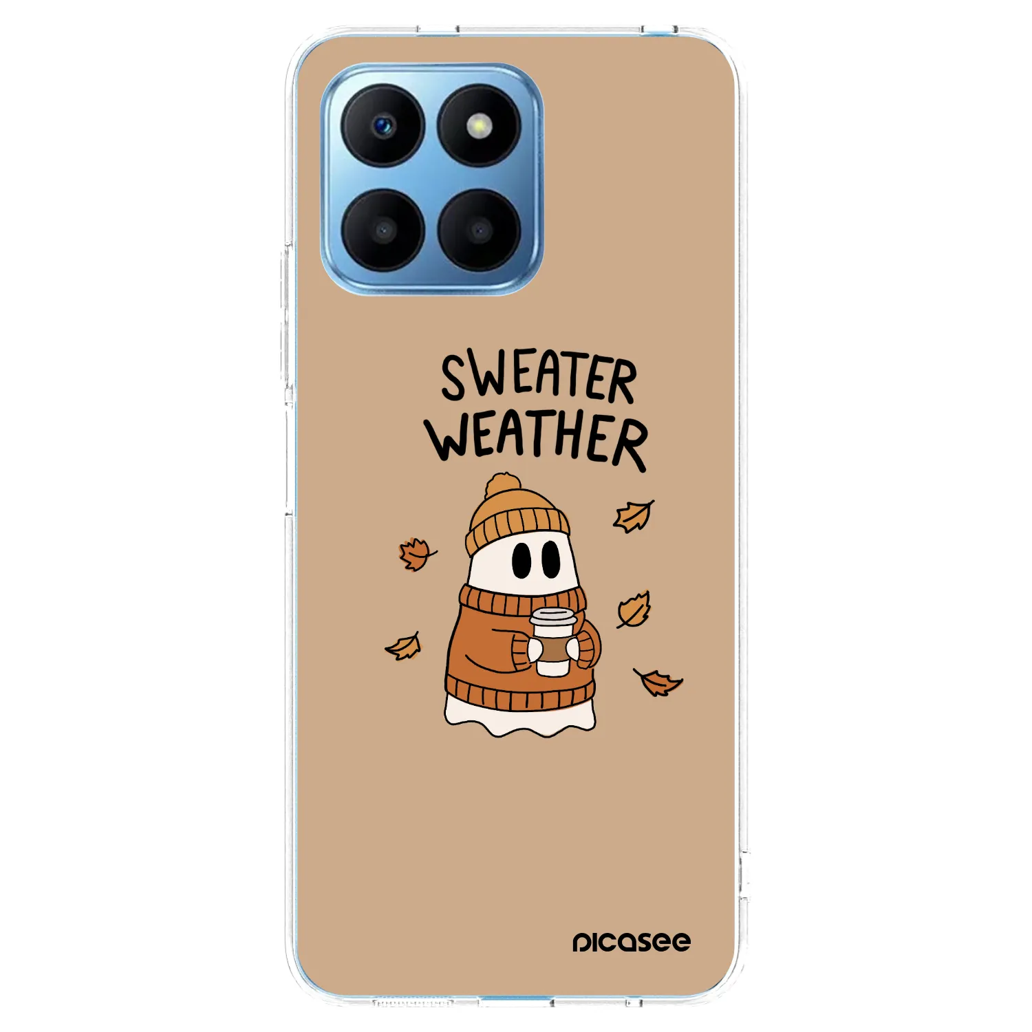 Picasee silikonowe przeźroczyste etui na Honor 70 Lite - Sweater ghost