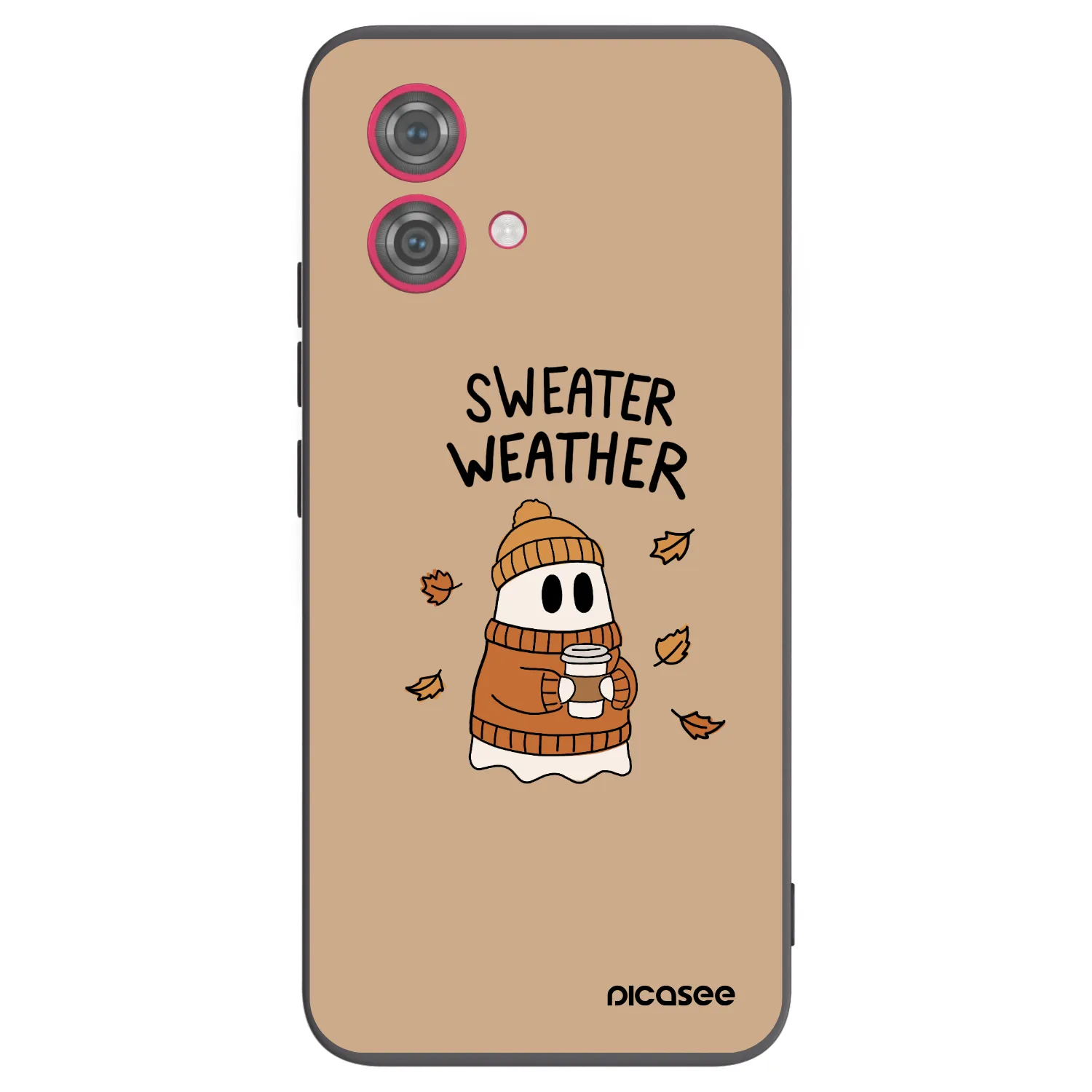 Picasee silikonowe czarne etui na Motorola Moto G84 5G - Sweater ghost