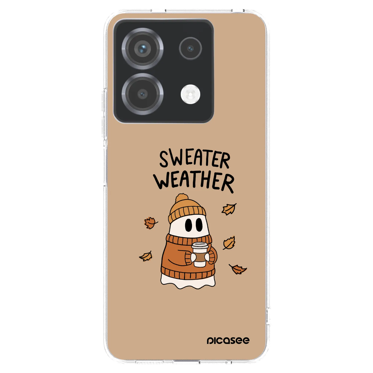 Picasee silikonowe przeźroczyste etui na Xiaomi Poco X6 - Sweater ghost