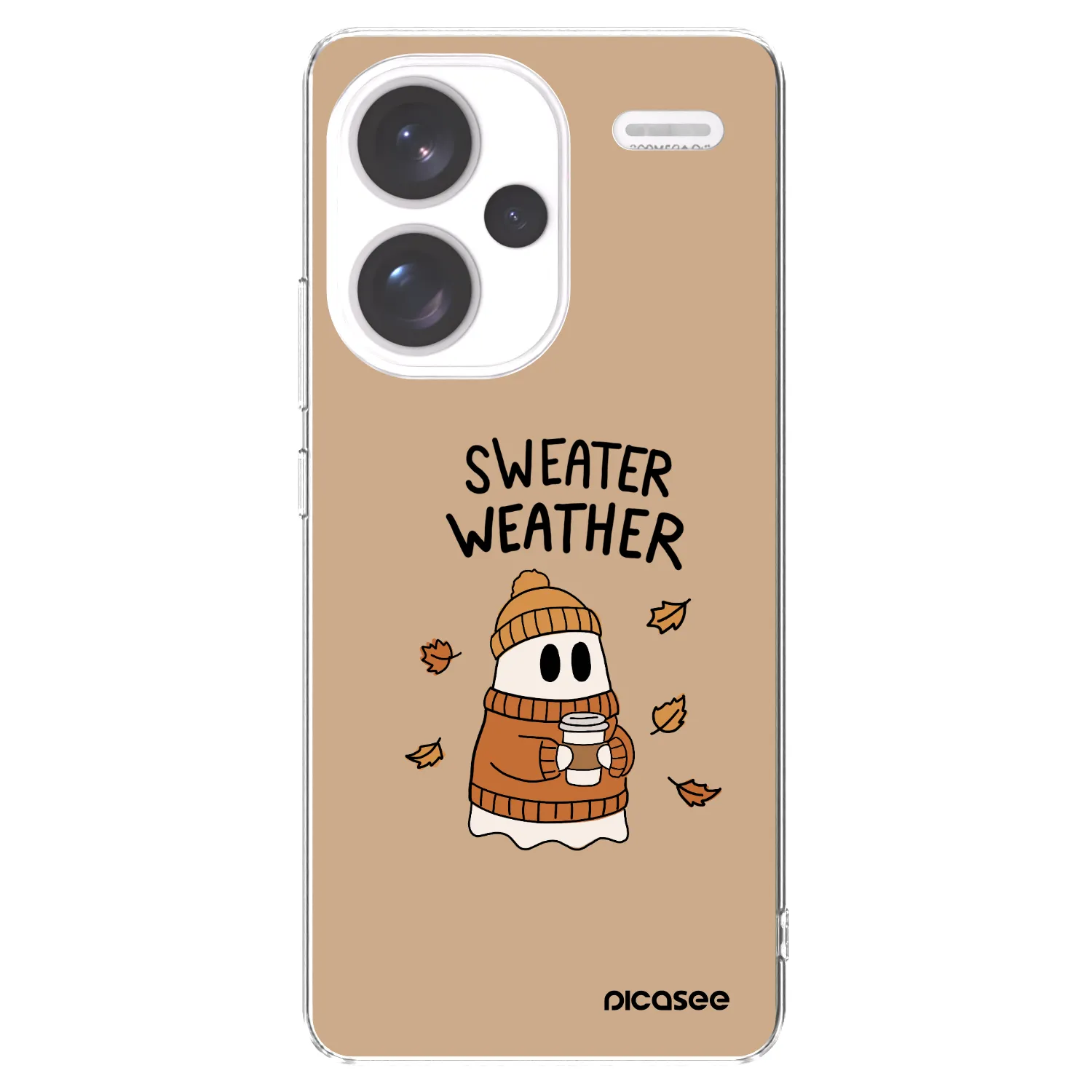 Picasee silikonowe przeźroczyste etui na Xiaomi Redmi Note 13 Pro+ 5G - Sweater ghost