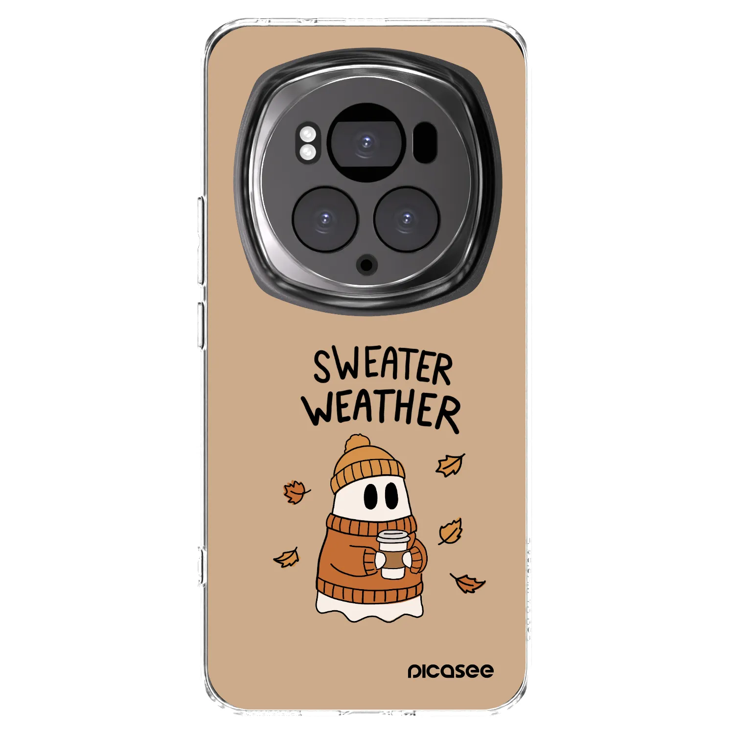 Picasee silikonowe przeźroczyste etui na Honor Magic6 Pro - Sweater ghost