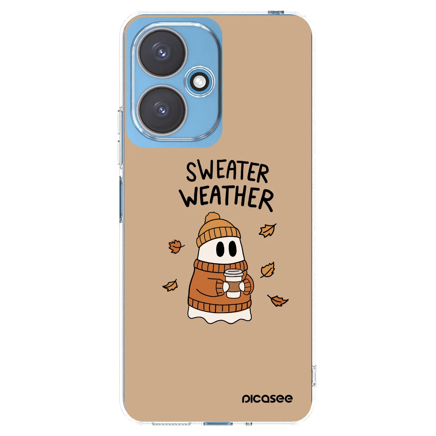 Picasee silikonowe przeźroczyste etui na Xiaomi Redmi 13C 5G - Sweater ghost