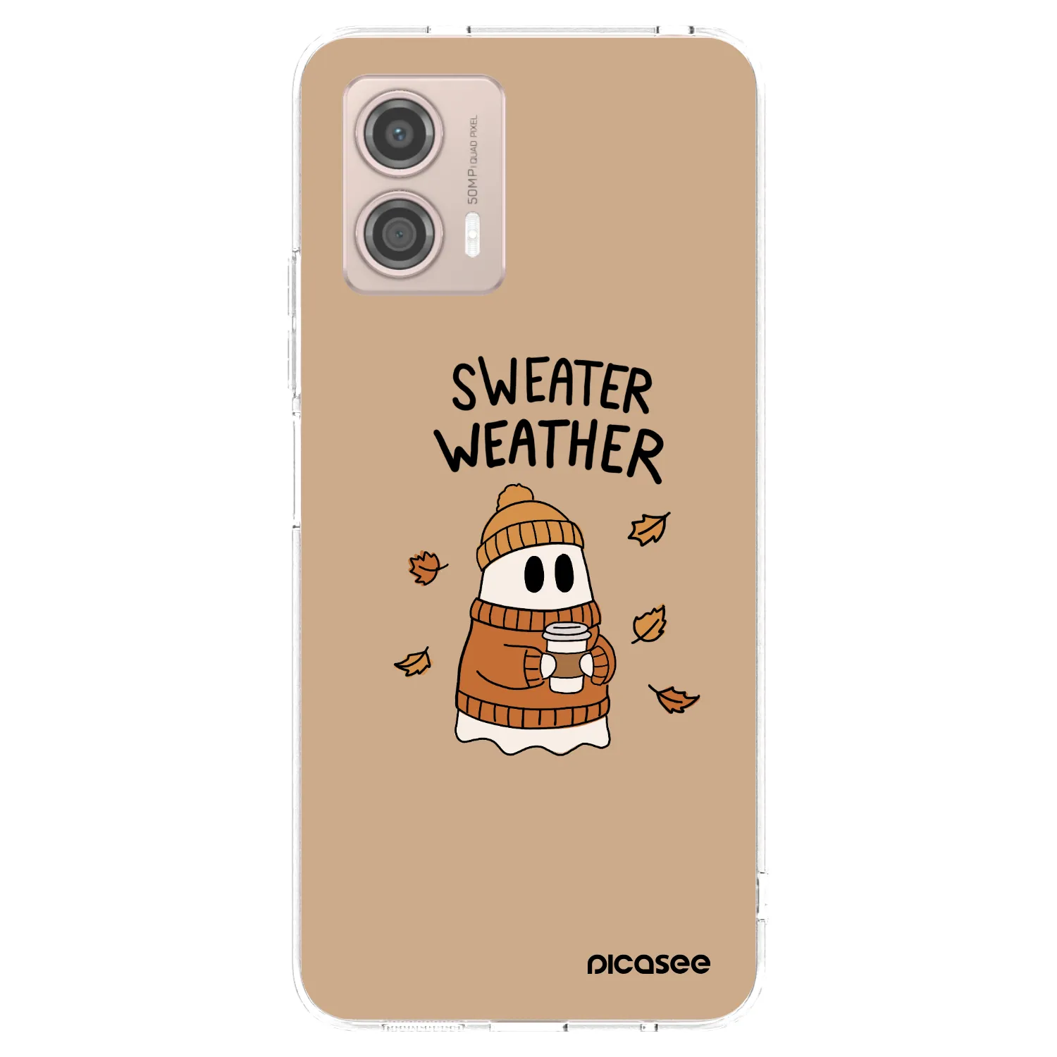 Picasee silikonowe przeźroczyste etui na Motorola Moto G53 5G - Sweater ghost