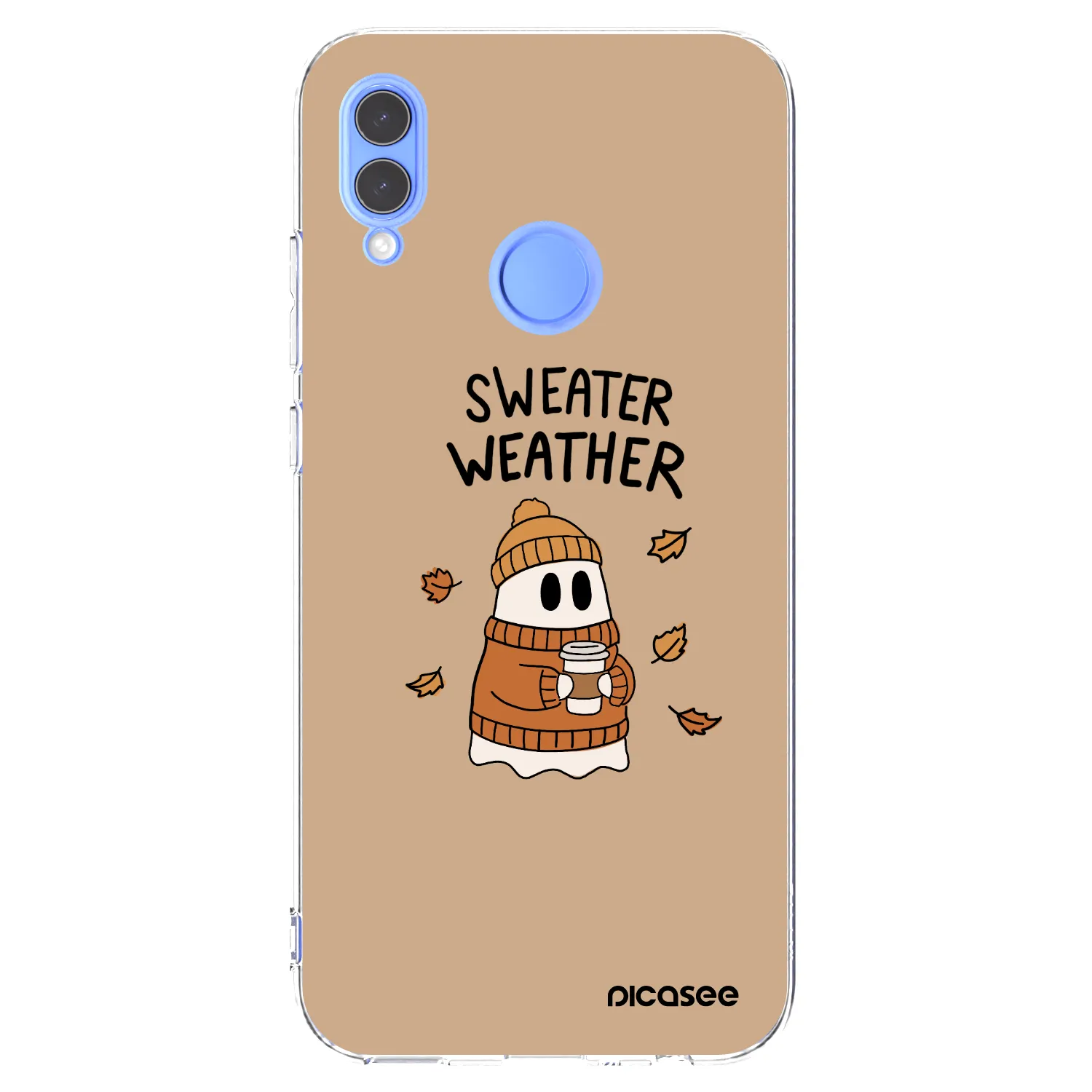 Picasee silikonowe przeźroczyste etui na Huawei P Smart 2019 - Sweater ghost