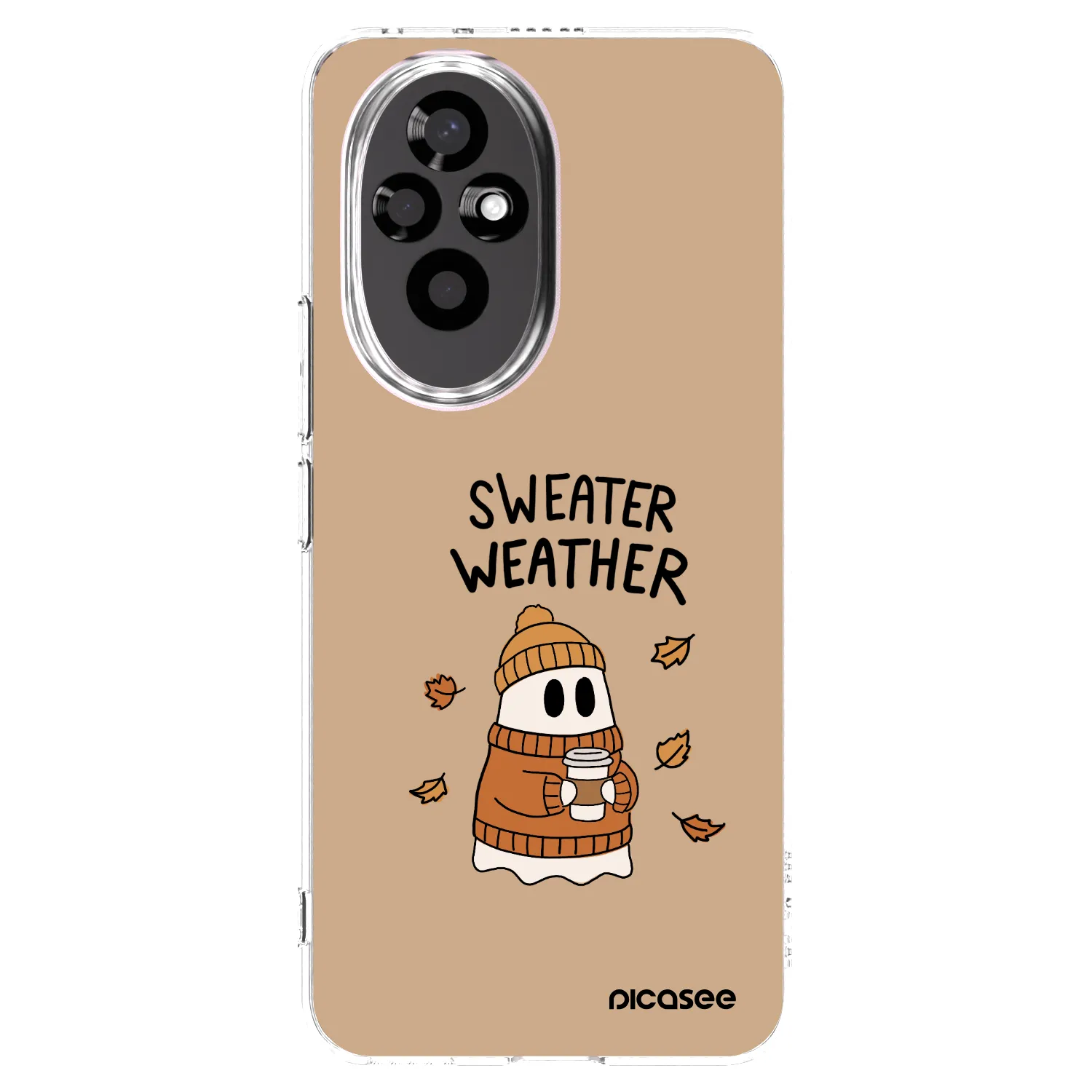 Picasee silikonowe przeźroczyste etui na Honor 200 5G - Sweater ghost