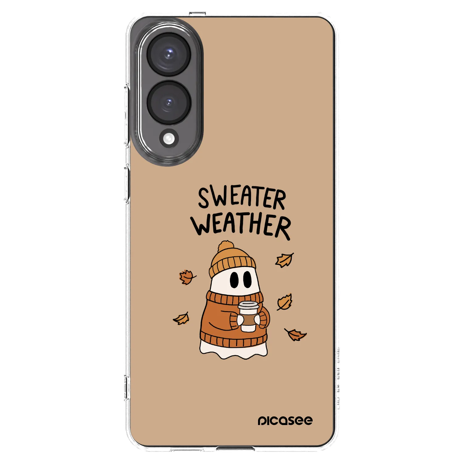 Picasee silikonowe przeźroczyste etui na Samsung Galaxy S25 Edge 5G - Sweater ghost