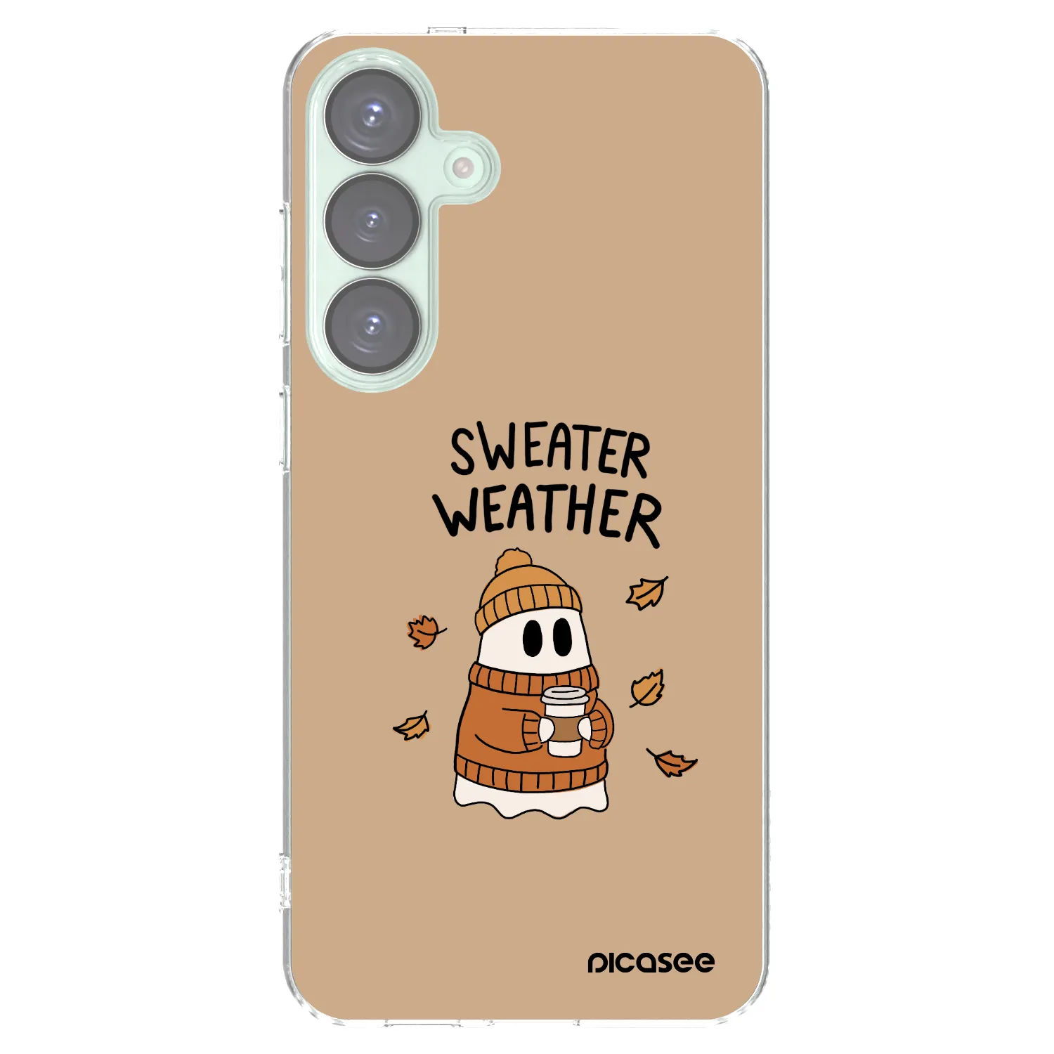 Picasee silikonowe przeźroczyste etui na Samsung Galaxy S25+ 5G - Sweater ghost