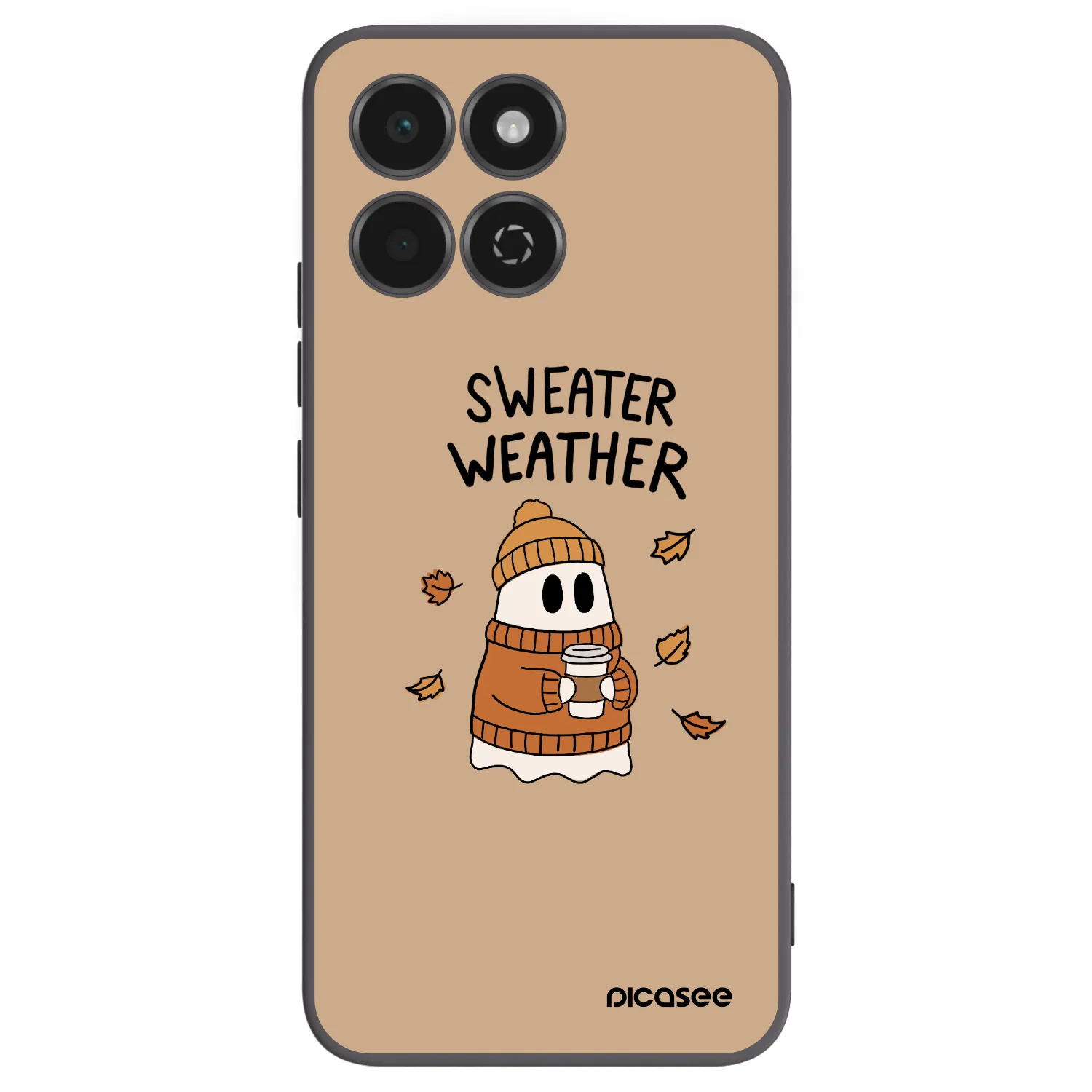 Picasee silikonowe czarne etui na Honor 200 Smart 5G - Sweater ghost