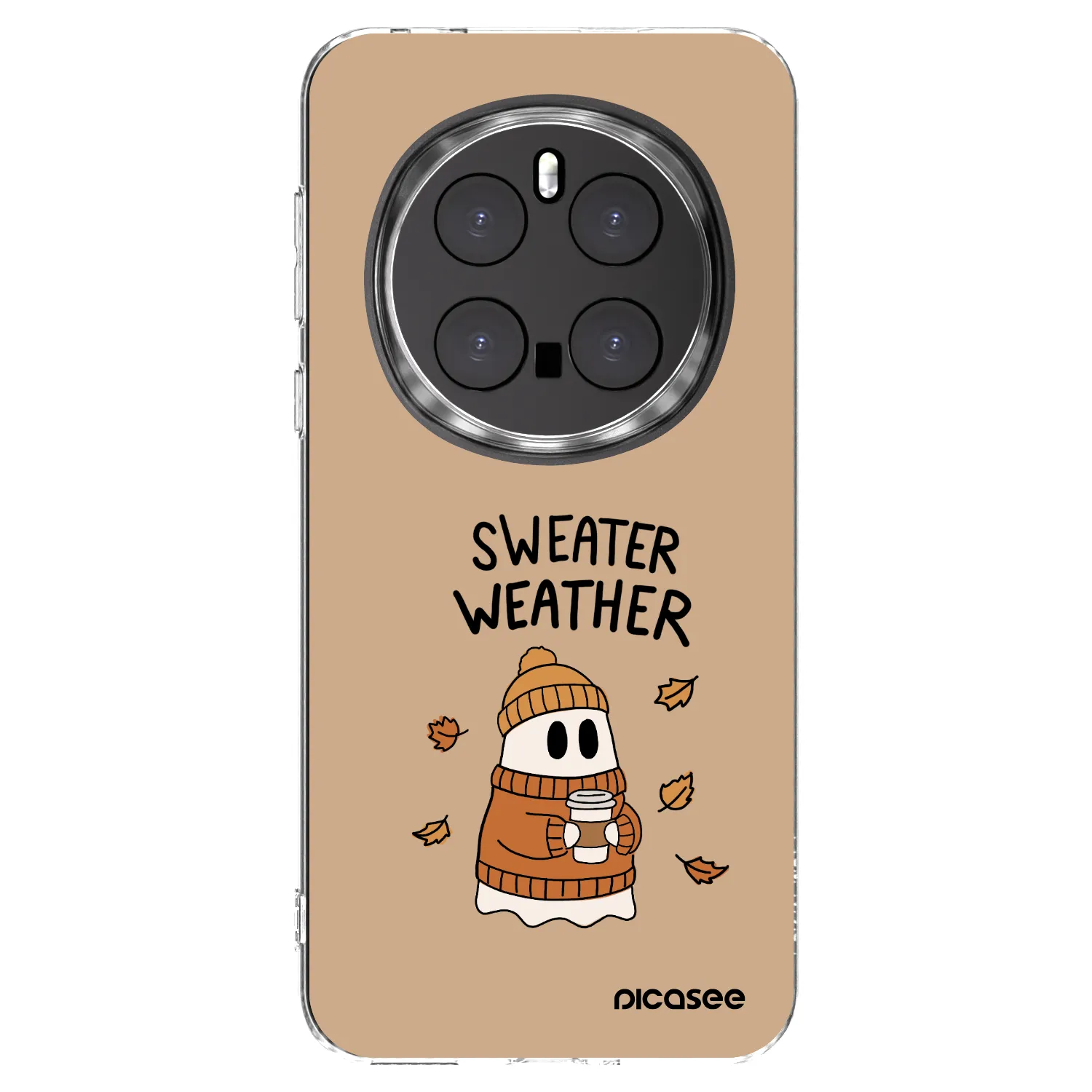 Picasee silikonowe przeźroczyste etui na Honor Magic7 Pro 5G - Sweater ghost