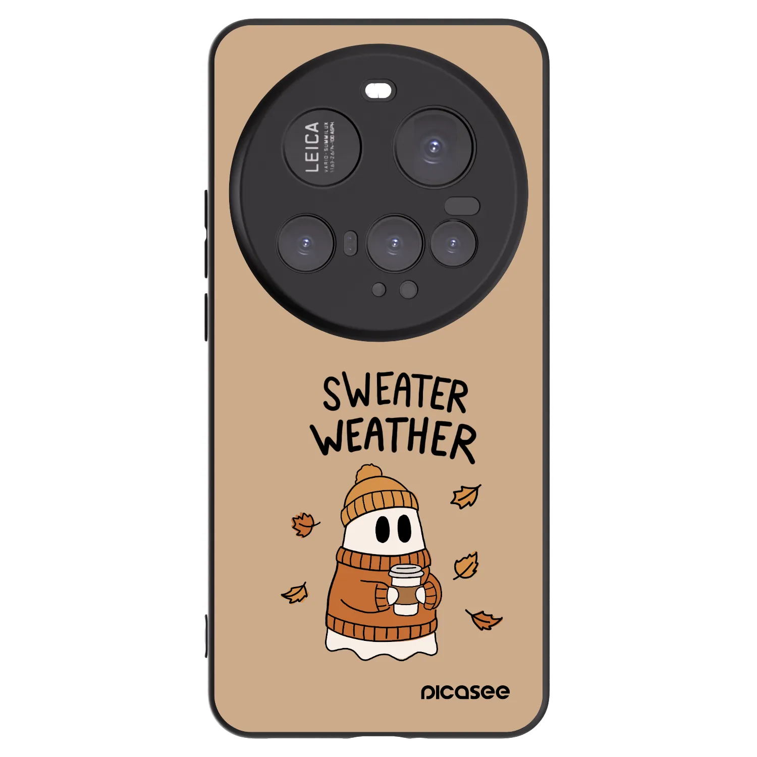 Picasee silikonowe czarne etui na Xiaomi 15 Ultra - Sweater ghost