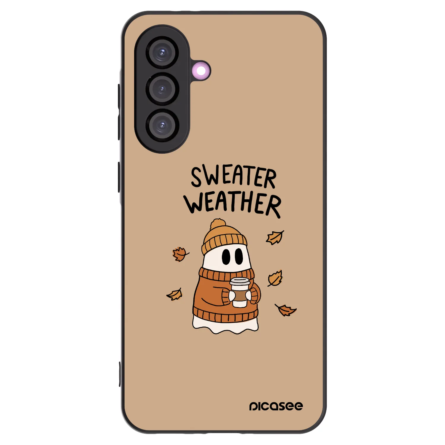 Picasee silikonowe czarne etui na Samsung Galaxy A56 5G A566B - Sweater ghost